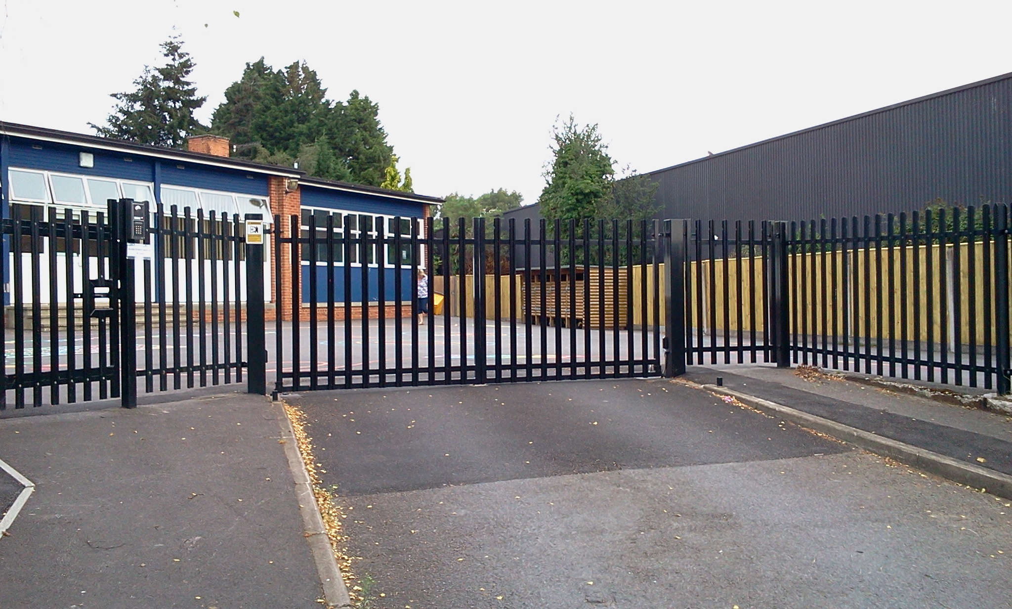 School swing gates