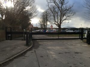 private school large metal gates