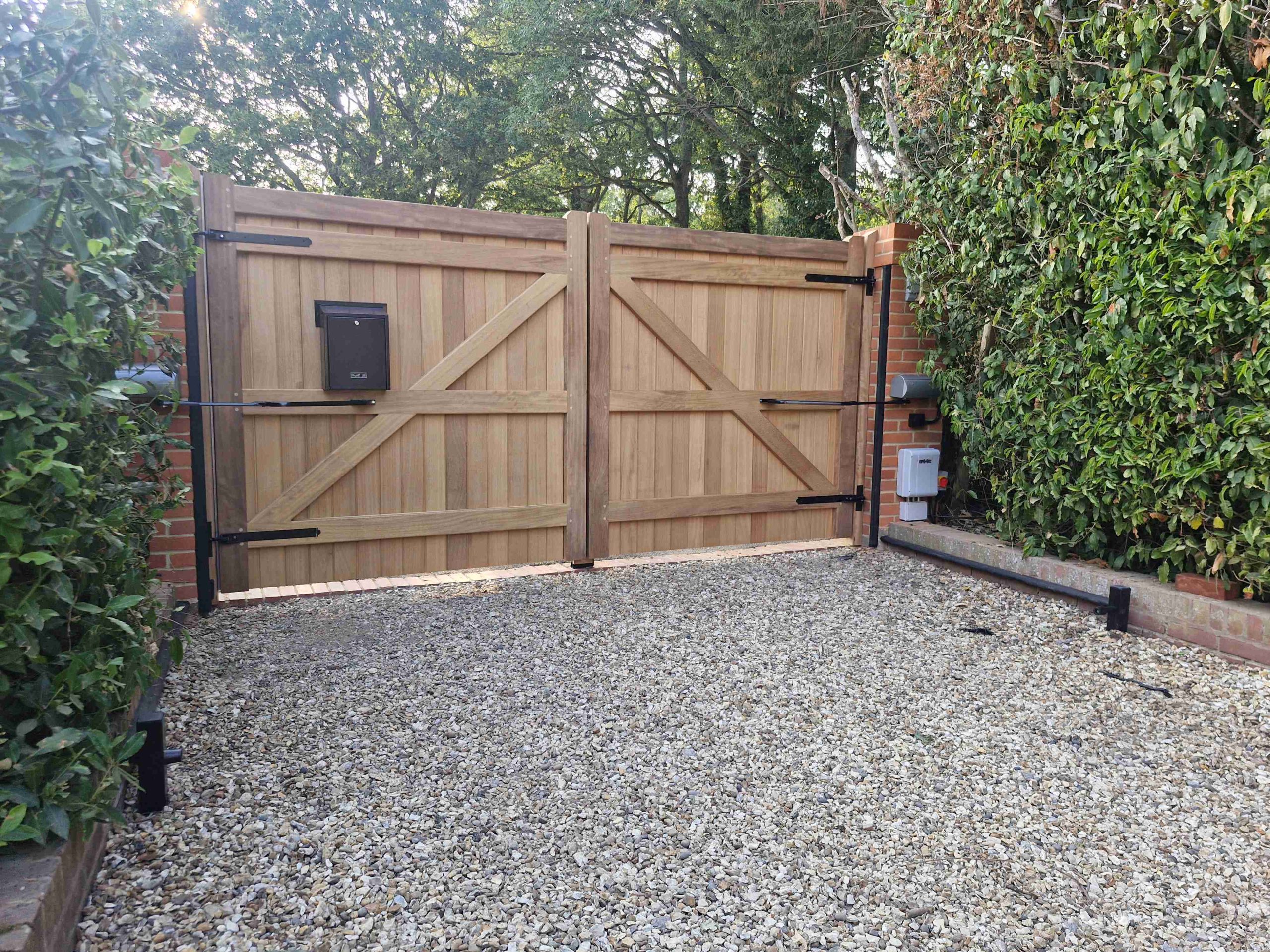 Rear side wooden swing gates Reading
